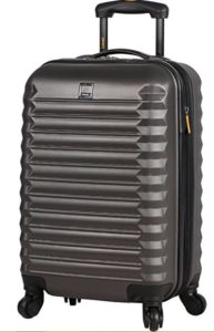 Lucas Luggage ABS Carry On Hard Case 20 inch Rolling Suitcase With Spinner Wheels