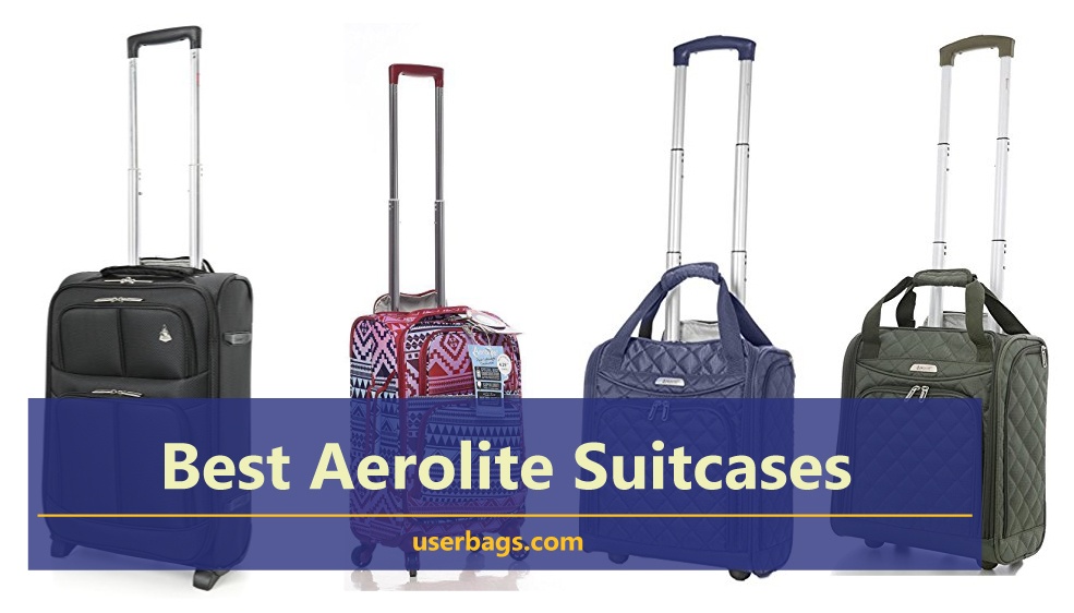 aerolite blue suitcase